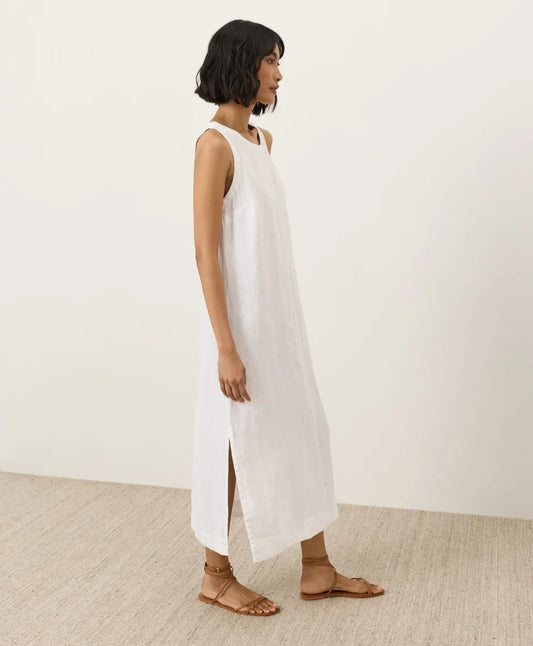 clearance linen easy tank dress