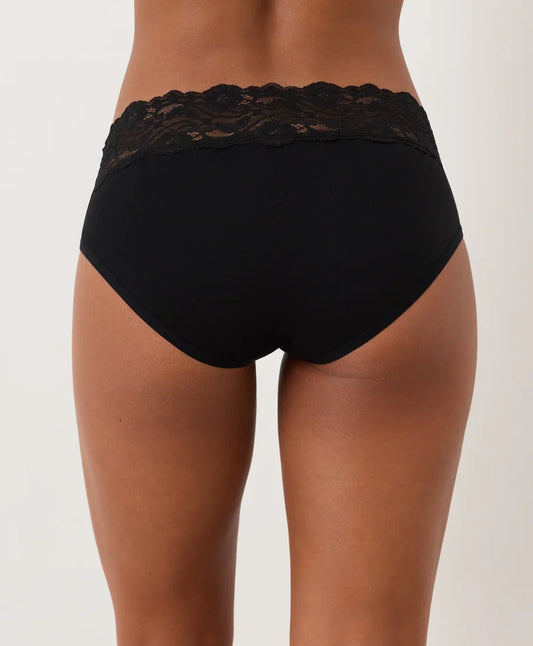 lace waist brief