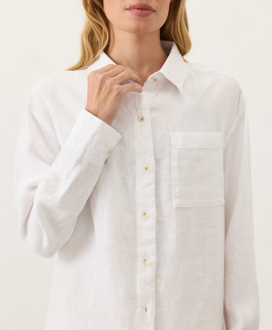clearance linen relaxed shirt
